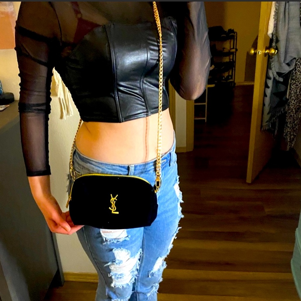 VIP ysl bag w added hardware for crossbody - Picture 2 of 8